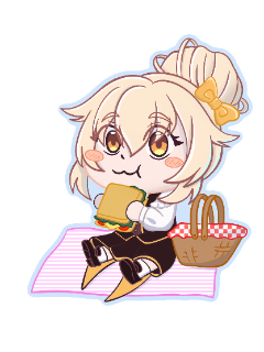 amelia nom nom Discord sticker
