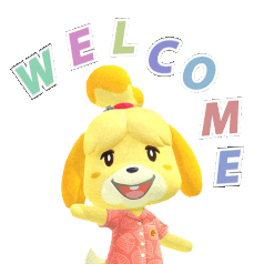 Isabelle Welcome Discord sticker