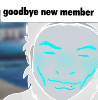 Goodbye new member Discord sticker