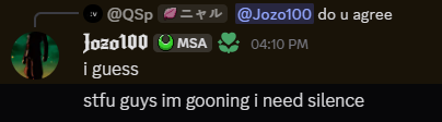 Stfu let me goon Discord sticker