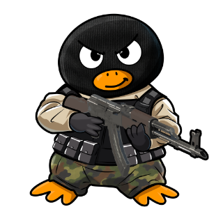 Tactical Penguin Discord sticker