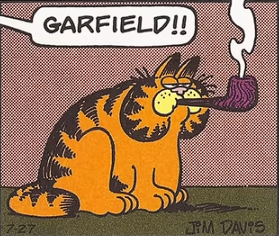 garfield pipe Discord sticker