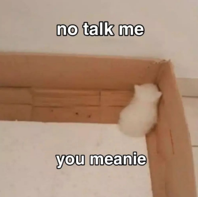 No talk meanie Discord sticker