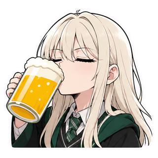 Malfoid chug Discord sticker