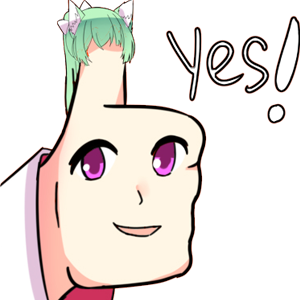 Yes Sakura Discord sticker
