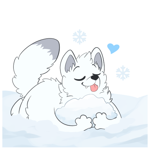 ArcticFox Snow Discord sticker