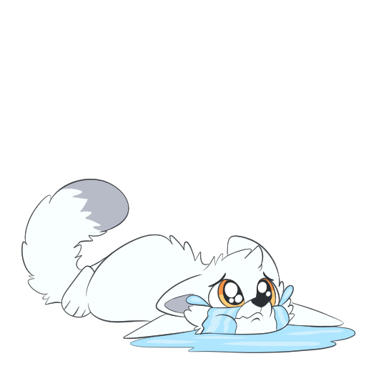 ArcticFox Cry Discord sticker