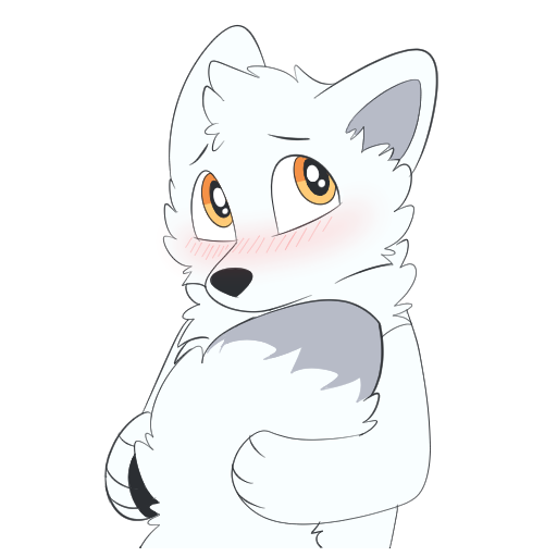 ArcticFox Shy Discord sticker