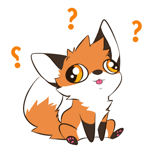 Fox Derp Discord sticker