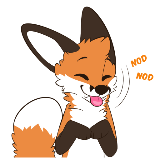 Fox Yes Discord sticker