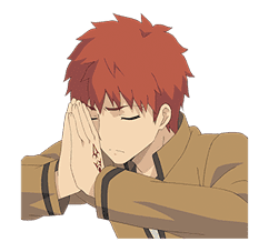  Shirou Pray Discord sticker