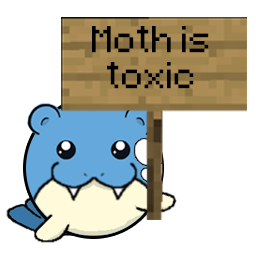 moth is toxic Discord sticker
