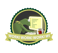 Work | Kermit Discord sticker