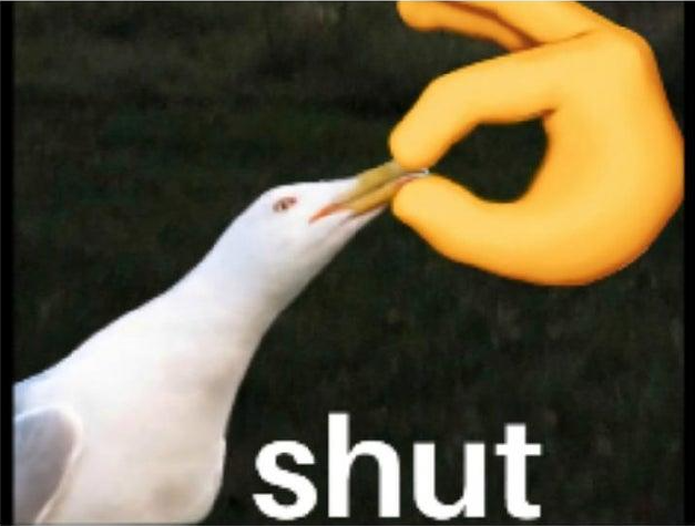 Shut Discord sticker