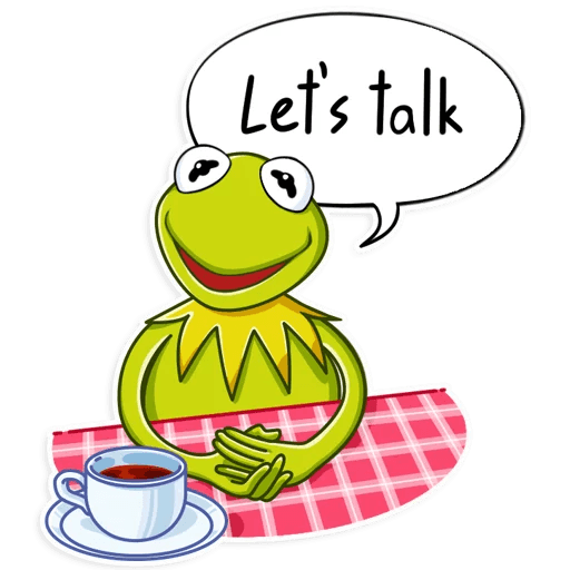 Let's talk | Kermit Discord sticker