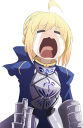 Crying Saber Discord sticker