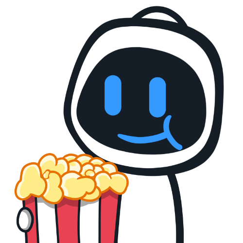 Robut popcorn Discord sticker
