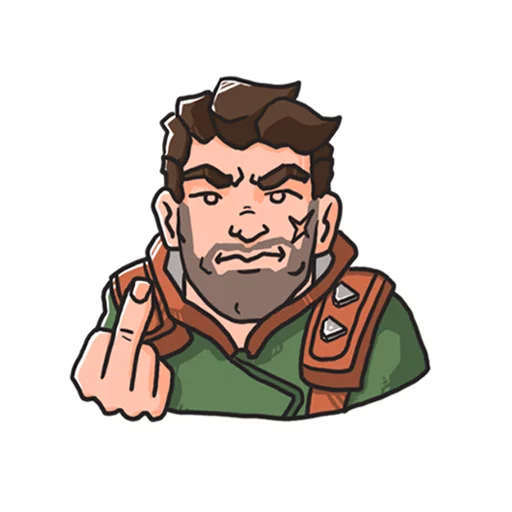 MiddleFinger_Viktor  Discord sticker
