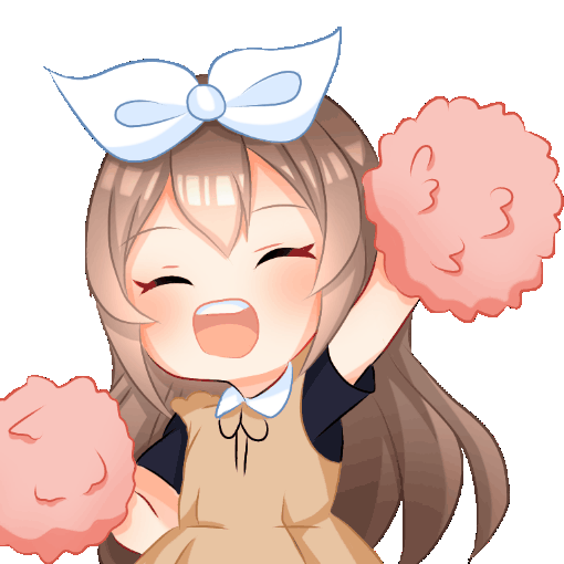 Asagao Cheerleader Discord sticker