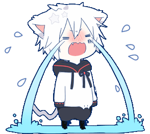 sad catboy sob Discord sticker