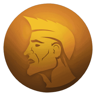 Spinning Chadcoin (Gold) Discord sticker