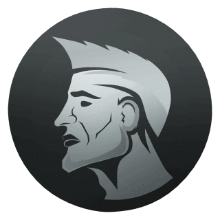 Spinning Chadcoin (Silver) Discord sticker
