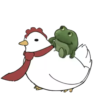 Worry Chicken Bounce Discord sticker