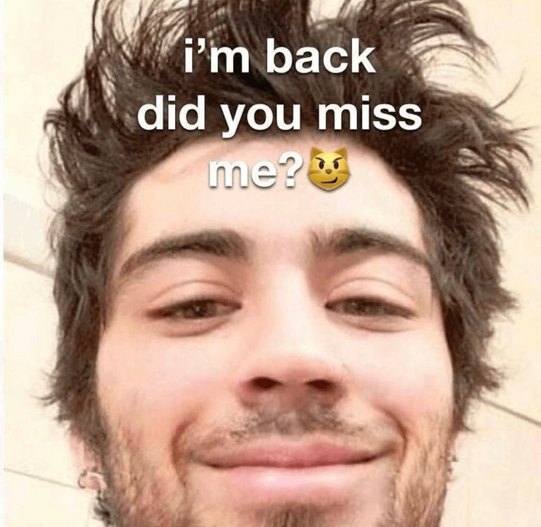imbackdidyoumissme Discord sticker