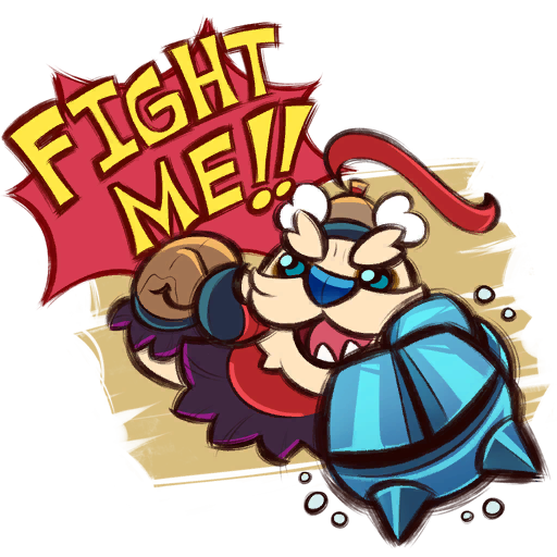 Tusk Fight Me Discord sticker