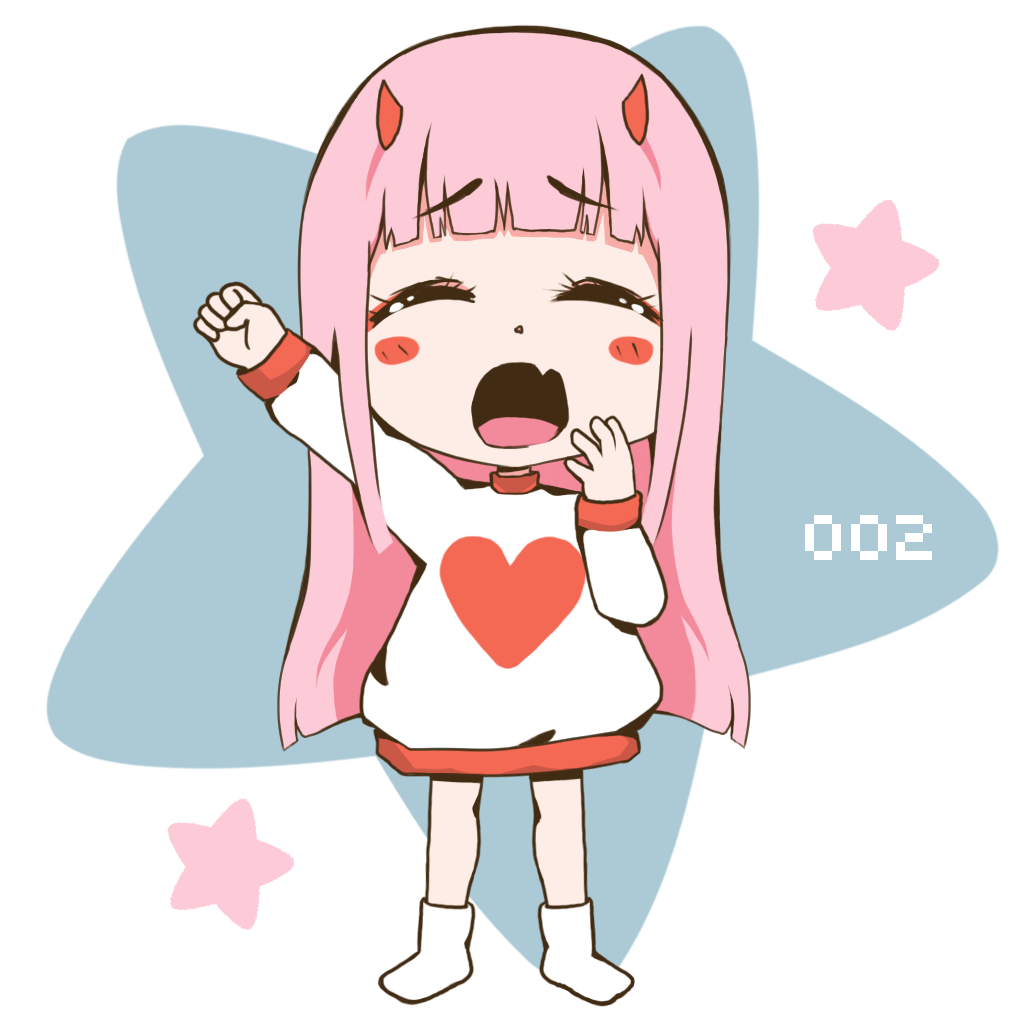 ZeroTwoYawn  Discord sticker