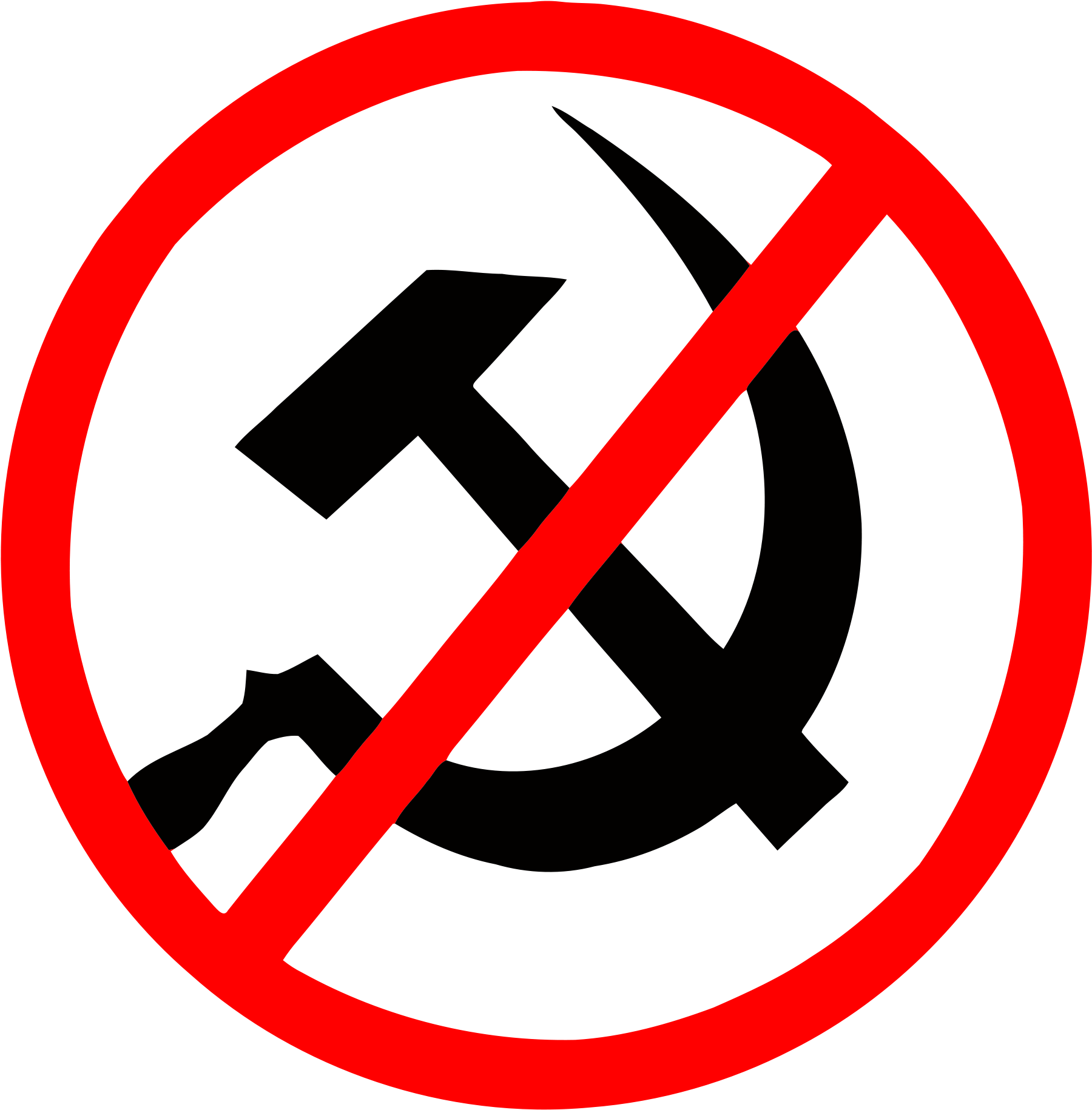 Hammer and Sickle crossed out