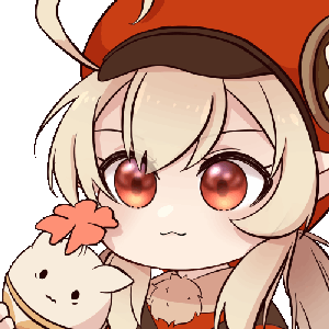 Klee eat bomb Discord sticker