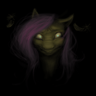 Fluttershy (scary) Discord sticker