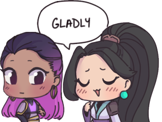 Reyna and Sage - Gladly Discord sticker
