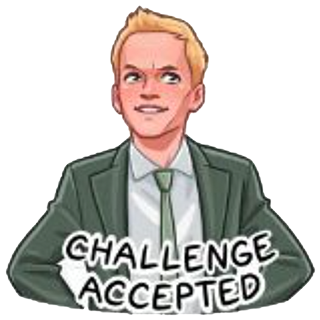 Challenge accepted Discord sticker