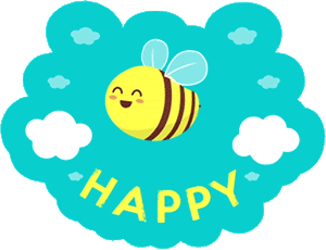 Bee Happy Discord sticker
