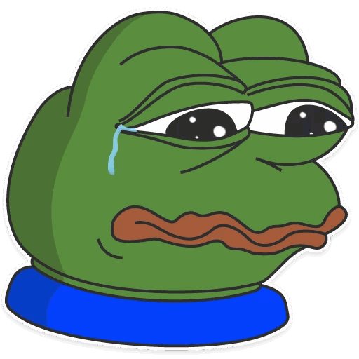 PepeVerySad Discord sticker