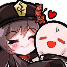 Hu Tao Hug | Genshin Discord sticker