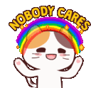 Nobody Cares Discord sticker
