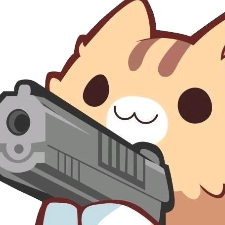 Gun pointing Cat Discord sticker