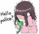 Hello police  Discord sticker