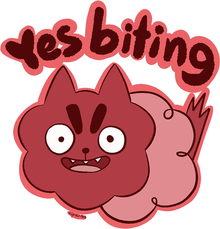 Yes Biting Discord sticker