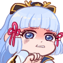 Ayaka Scared Ughh Noo Ew Discord sticker