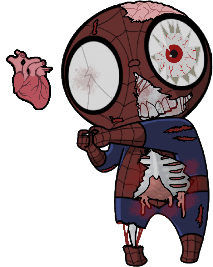 Zombie Spidey Chibi Discord sticker