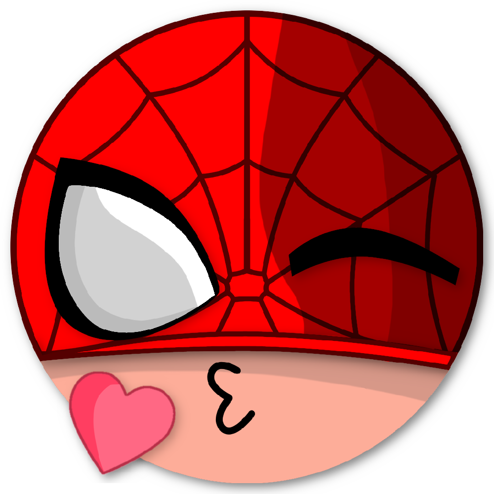Spidey Winky Kiss Discord sticker