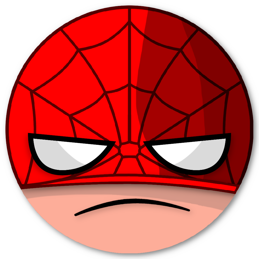 Spidey Frown Discord sticker