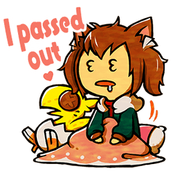 I passed out.. Discord sticker