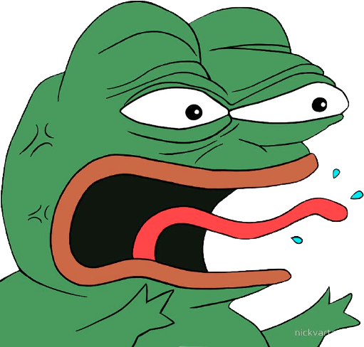 Pepe Scream Discord sticker