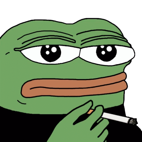 Pepe Smoking Discord sticker