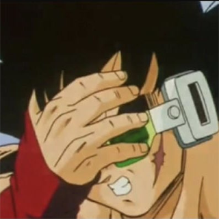 Bardock face palm Discord sticker